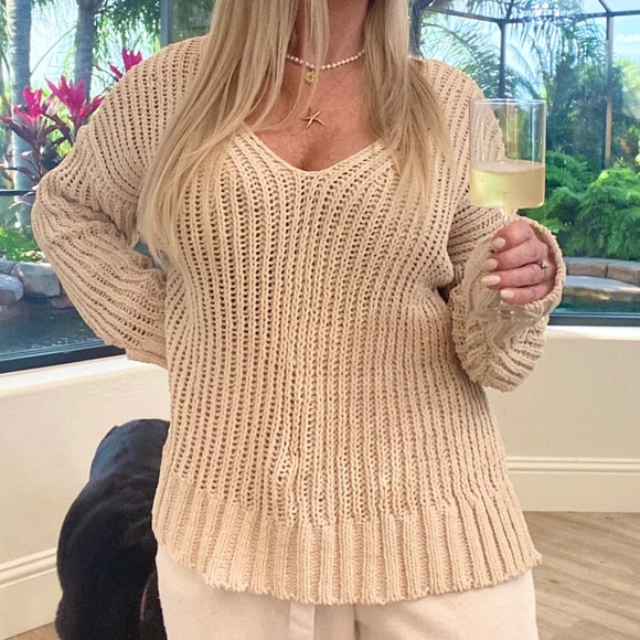 Pink Lily Sweaters - PINK LILY Oversized “Have you Near” Sweater